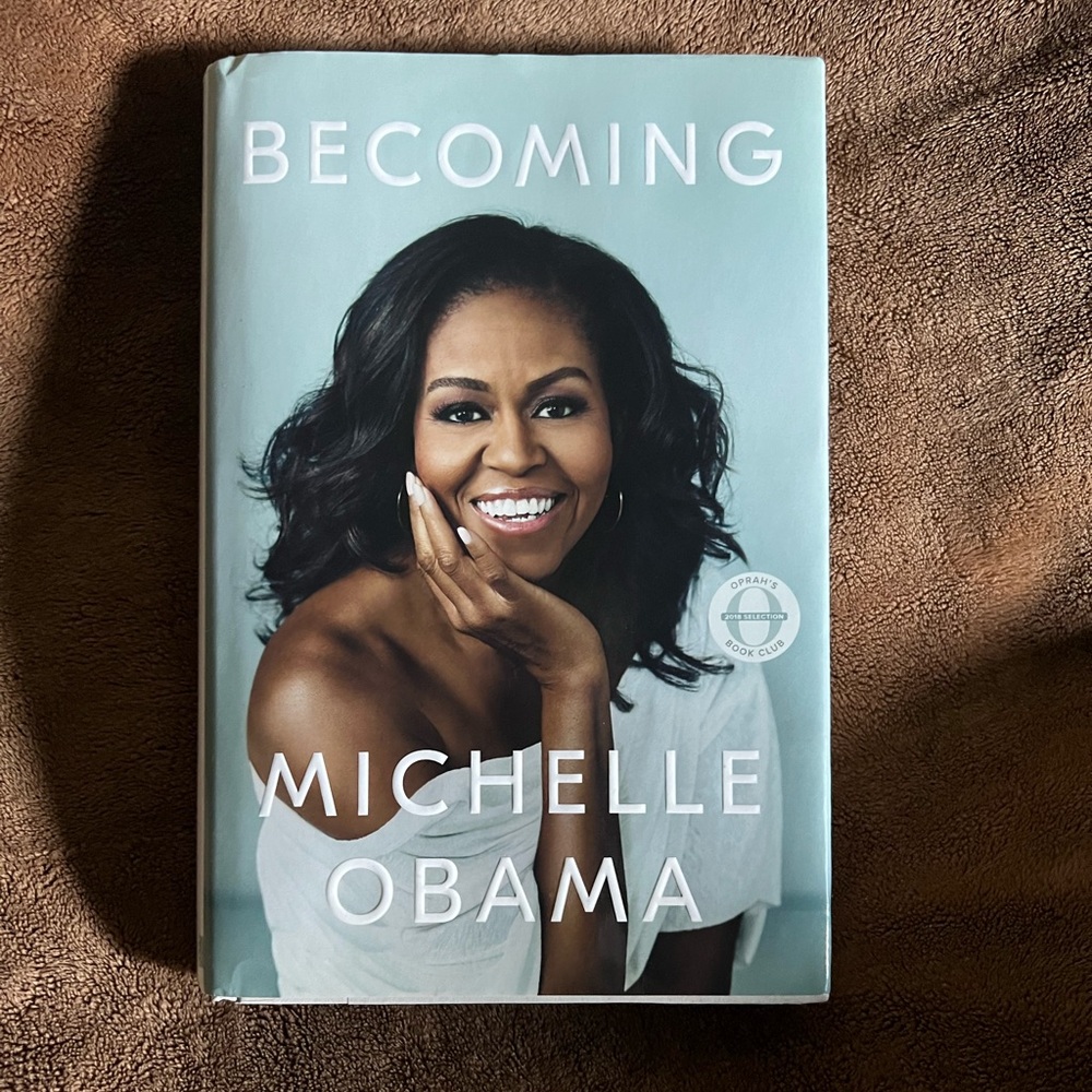 Hard back book Becoming by Michelle Obama